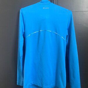 Woman's Champion Active Long Sleeve Zipper Jacket Coat Stretch Size Medium Blue